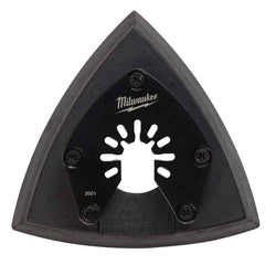 Milwaukee Tool - Rotary & Multi-Tool Accessories; Accessory Type: Multi-Material Blade ; For Use With: Multi-Tools ; Includes: 3-1/2" TRIANGLE SANDING PAD ; Maximum RPM: 0.000 ; Color: Black ; Tooth Style: No End Cut - Exact Tooling