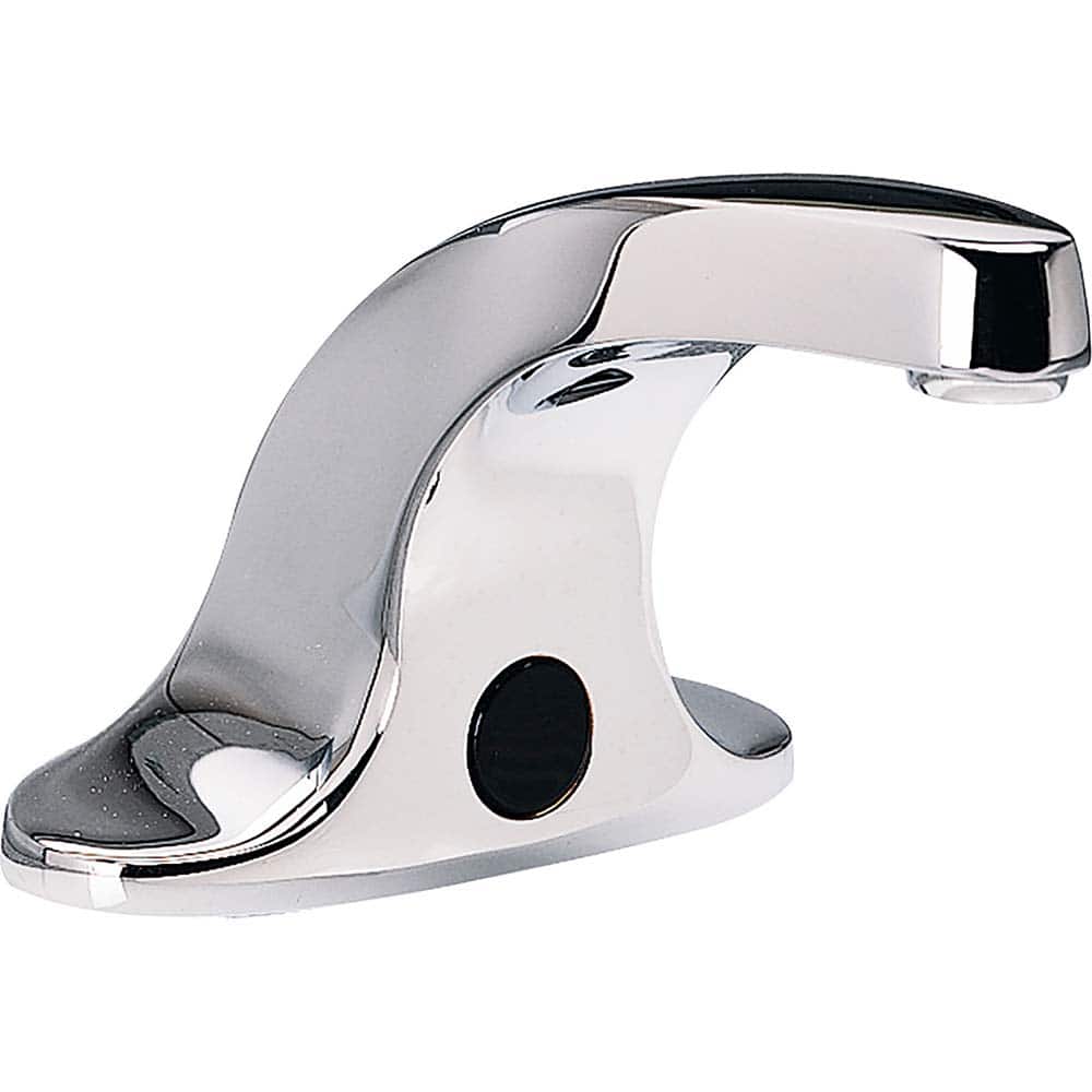 American Standard - Electronic & Sensor Faucets; Type: Sensor ; Style: Modern; Contemporary ; Type of Power: DC ; Spout Type: Low Arc ; Mounting Centers: 4 (Inch); Finish/Coating: Polished Chrome - Exact Tooling
