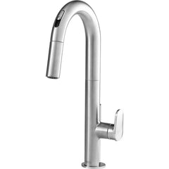 American Standard - Electronic & Sensor Faucets; Type: Sensor ; Style: Modern; Contemporary ; Type of Power: 4 AA Batteries ; Spout Type: High Arc ; Mounting Centers: Single Hole (Inch); Finish/Coating: Stainless Steel - Exact Tooling