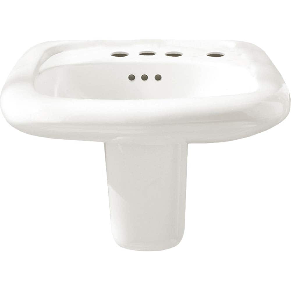 American Standard - Faucet Replacement Parts & Accessories; Type: Murro Wall-Hung EverClean Sink with 4-Inch Centerset and Extra Right Hand Hole ; For Use With: Murro Wall-Hung EverClean Sink with 4-Inch Centerset and Extra Right Hand Hole ; Material: Vi - Exact Tooling