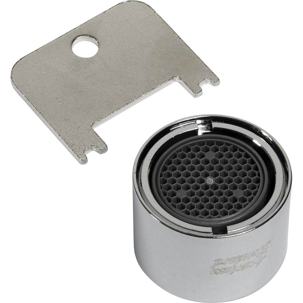 American Standard - Faucet Replacement Parts & Accessories; Type: 1.0 gpm/3.8 L/min Pressure-Compensating Vandal-Resistant Aerator With Key ; For Use With: 1.0 gpm/3.8 L/min Pressure-Compensating Vandal-Resistant Aerator With Key ; Material: Metal - Exact Tooling