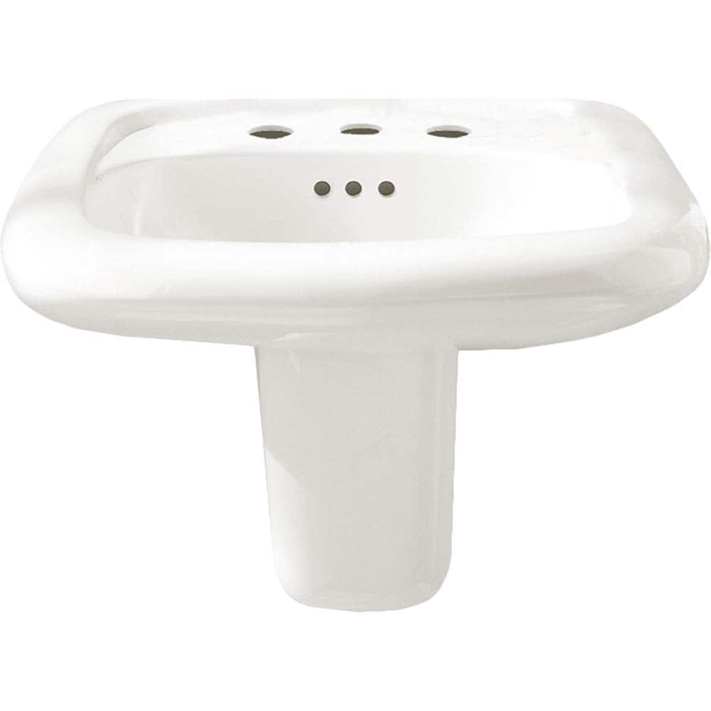 American Standard - Faucet Replacement Parts & Accessories; Type: Murro Wall-Hung EverClean Sink Less Overflow with Center Hole Only ; For Use With: Murro Wall-Hung EverClean Sink Less Overflow with Center Hole Only ; Material: Vitreous china - Exact Tooling