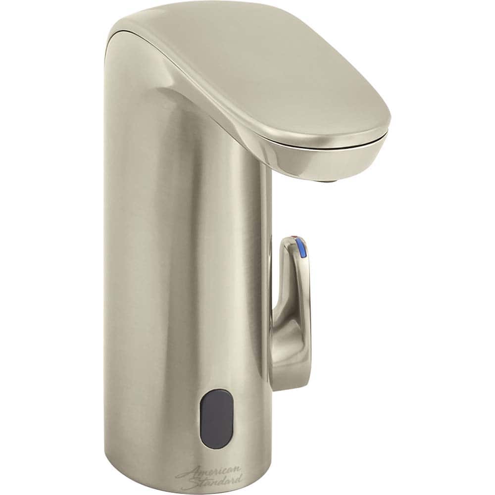 American Standard - Electronic & Sensor Faucets; Type: Sensor ; Style: Modern; Contemporary ; Type of Power: DC ; Spout Type: Low Arc ; Mounting Centers: Single Hole (Inch); Finish/Coating: Brushed; Nickel - Exact Tooling