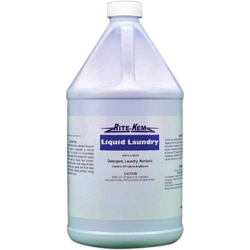 Rite-Kem - Laundry Detergent; Form: Liquid Concentrate ; Container Size (Gal.): 1.00 ; Formula Type: Detergent; Concentrated Formula; Biodegradable Cleaner and Degreaser ; Scent: Herbal ; Description: 4/1Gal Bottles - Exact Tooling