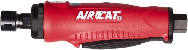 AIRCAT - 1/4" Collet, Straight Handle, Straight Air Die Grinder - 20,000 RPM, Rear Exhaust, 4 CFM, 0.38 hp, 90 psi, 1/4" Inlet - Exact Tooling