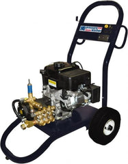 Value Collection - Gas, 6.5 hp, 2,500 psi, 3 GPM, Cold Water Pressure Washer - Triplex Plunger, 50' x 3/8" Hose - Exact Tooling