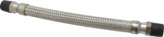 Made in USA - 12" OAL, 1/2" ID, 1,040 Max psi, Flexible Metal Hose Assembly - Exact Tooling