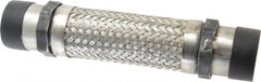 Made in USA - 12" OAL, 2" ID, 450 Max psi, Flexible Metal Hose Assembly - Exact Tooling