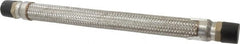 Made in USA - 18" OAL, 1" ID, 580 Max psi, Flexible Metal Hose Assembly - Exact Tooling