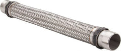Made in USA - 24" OAL, 2" ID, 450 Max psi, Flexible Metal Hose Assembly - Exact Tooling