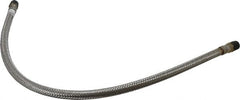 Made in USA - 36" OAL, 1/2" ID, 1,040 Max psi, Flexible Metal Hose Assembly - Exact Tooling