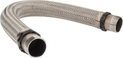 Made in USA - 36" OAL, 2" ID, 450 Max psi, Flexible Metal Hose Assembly - Exact Tooling