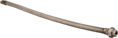 Made in USA - 36" OAL, 3/4" ID, 600 Max psi, Flexible Metal Hose Assembly - Exact Tooling