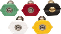 Value Collection - 5,000 psi Fixed, Quick Disconnect Pressure Washer Nozzle - 4.5mm Orifice Diam, 1/4" Thread - Exact Tooling