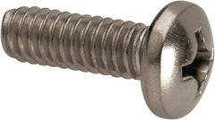 Value Collection - 1/4-20 UNC, 3/4" Length Under Head Phillips Drive Machine Screw - Pan Head, Grade 316 Stainless Steel, Uncoated, Without Washer - Exact Tooling