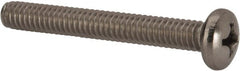 Value Collection - 1/4-20 UNC, 2" Length Under Head Phillips Drive Machine Screw - Pan Head, Grade 316 Stainless Steel, Uncoated, Without Washer - Exact Tooling