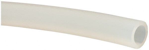 NewAge Industries - 7/16" ID x 5/8" OD, 3/32" Wall Thickness, Cut to Length (100' Standard Length) Silicone Tube - Natural, 10 Max psi, 50 Shore A Hardness - Exact Tooling