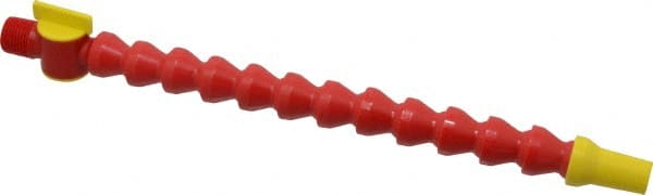 Value Collection - 3 Piece, 13" Hose Length, 1/2" ID, POM Coolant Hose Kit - 1/2 NPT, Round Nozzle, For Snap Flow Modular Hose Systems - Exact Tooling