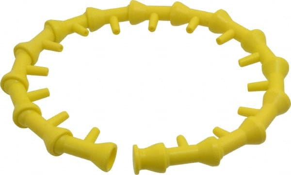 Value Collection - 1/4" Hose Inside Diam x 1/4" Nozzle Diam, Coolant Hose Nozzle Kit - For Use with Snap Together Hose System, 16 Pieces - Exact Tooling