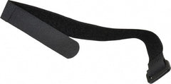 Thomas & Betts - 12" Long Black Nylon Hook & Loop Strap - 50 Lb Tensile Strength, 1/16" Thick, 76.2mm Max Bundle Diam - Exact Tooling
