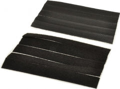 Thomas & Betts - 6" Long Black Nylon & Polyethylene Hook & Loop Strap - 50 Lb Tensile Strength, 1/16" Thick, 38.1mm Max Bundle Diam - Exact Tooling