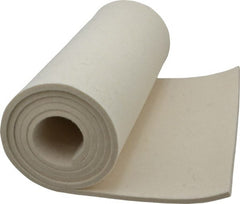 Made in USA - 1/4 Inch Thick x 60 Inch Wide x 12 Inch Long, Pressed Wool Felt Sheet - 4 Lbs/Square Yd., White, 500 psi - Exact Tooling