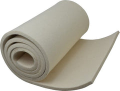 Made in USA - 3/8 Inch Thick x 60 Inch Wide x 12 Inch Long, Pressed Wool Felt Sheet - 6 Lbs/Square Yd., White, 500 psi - Exact Tooling