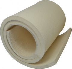 Made in USA - 5/8 Inch Thick x 60 Inch Wide x 12 Inch Long, Pressed Wool Felt Sheet - 10 Lbs/Square Yd., White, 500 psi - Exact Tooling