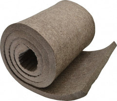 Made in USA - 3/4 Inch Thick x 72 Inch Wide x 12 Inch Long, Pressed Wool Felt Sheet - 9.2 Lbs/Square Yd., Gray, 250 psi - Exact Tooling