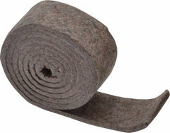 Made in USA - 1/4 Inch Thick x 2 Inch Wide x 5 Ft. Long, Felt Stripping - Gray, Plain Backing - Exact Tooling
