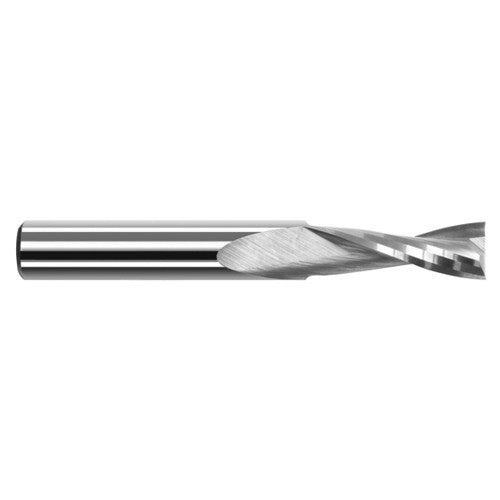 End Mills for Plastics - 2 Flute - 0.0550″ Cutter Diameter × 0.1650″ Length of Cut Carbide Square Upcut End Mill for Plastic, 2 Flutes