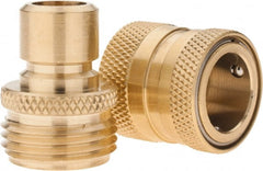 Coilhose Pneumatics - Garden Hose Coupler & Connector Set - Brass - Exact Tooling