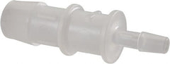 Made in USA - Polypropylene Single Barbed Tube Reducer - Natural - Exact Tooling