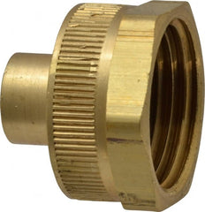 Dixon Valve & Coupling - 1/8 NPTF & 3/4 NH Garden Hose Fitting - Brass, Female Hose to Female Pipe Connector - Exact Tooling