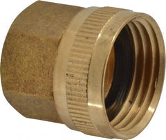 Cerro - 1/2 FPT & 3/4 FGHT Garden Hose Fitting - Brass, Female Hose to Female Pipe Swivel Connector - Exact Tooling