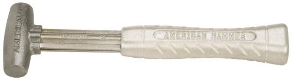 American Hammer - 1 Lb Head 1" Face Zinc Aluminum Alloy Nonmarring Hammer - 11-1/2" OAL, Aluminum Handle - Exact Tooling