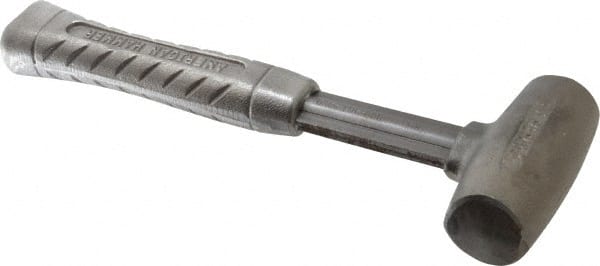 American Hammer - 3 Lb Head 1-1/2" Face Zinc Aluminum Alloy Nonmarring Hammer - 11-1/2" OAL, Aluminum Handle - Exact Tooling