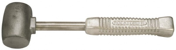 American Hammer - 5 Lb Head 2" Face Zinc Aluminum Alloy Nonmarring Hammer - 13-1/2" OAL - Exact Tooling