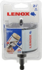 Lenox - 2-5/8" Diam, 1-1/2" Cutting Depth, Hole Saw - Bi-Metal Saw, Toothed Edge - Exact Tooling