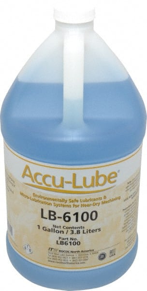 Accu-Lube - Accu-Lube LB-6100, 1 Gal Bottle Cutting & Sawing Fluid - Natural Ingredients, For Cutting, Drilling, Grinding, Milling, Punching, Stamping, Tapping - Exact Tooling