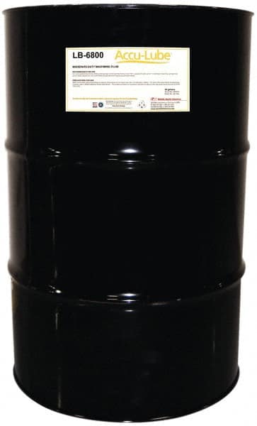 Accu-Lube - Accu-Lube LB-6800, 55 Gal Drum Cutting & Sawing Fluid - Natural Ingredients, For Cutting, Grinding - Exact Tooling