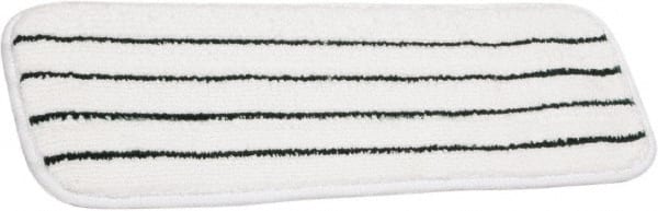 Ability One - 6" Long x 5" Wide Microfiber Dust Mop Pad - Hook & Loop, White, Looped Head - Exact Tooling