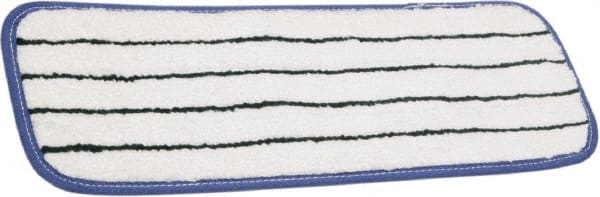 Ability One - 6" Long x 5" Wide Microfiber Dust Mop Pad - Hook & Loop, White, Looped Head - Exact Tooling