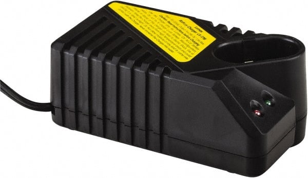 lumax - 12 Volt, 1 Battery NiCad Power Tool Charger - 1 hr to Charge, AC Wall Outlet Power Source - Exact Tooling