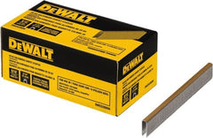 DeWALT - 9/16" Long x 0.0375" Wide, 20 Gauge Crowned Construction Staple - Steel, Galvanized Finish - Exact Tooling
