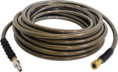 Simpson - 4,500 Max psi 2 Piece Pressure Washer Hose - 200' Long, Polyurethane, 3/8 NPT, Female & Male - Exact Tooling