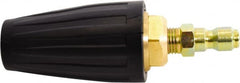 Simpson - 4,500 psi Fixed, Metal, Turbo Pressure Washer Nozzle - 0.052" Orificie Diam, 1/4" Thread, Male, Black - Exact Tooling