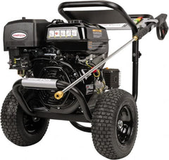 Simpson - Gas, 13 hp, 4,400 psi, 4 GPM, Cold Water Pressure Washer - AAA Triplex, 50' x 3/8" Hose - Exact Tooling