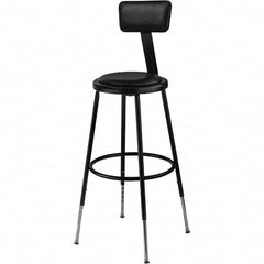 NPS - Swivel & Adjustable Stools Type: Adjustable Height Stool Base Type: Steel - Exact Tooling