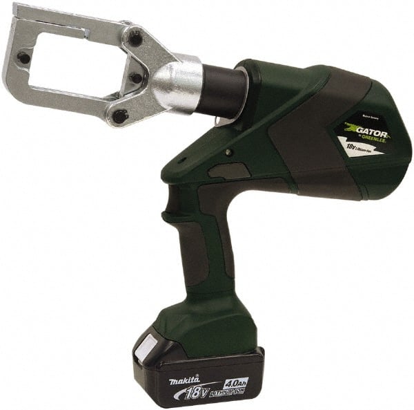 Greenlee - 6 Ton Electric Crimper - Includes 18V Li-Ion Battery, Charger, Carrying Case - Exact Tooling